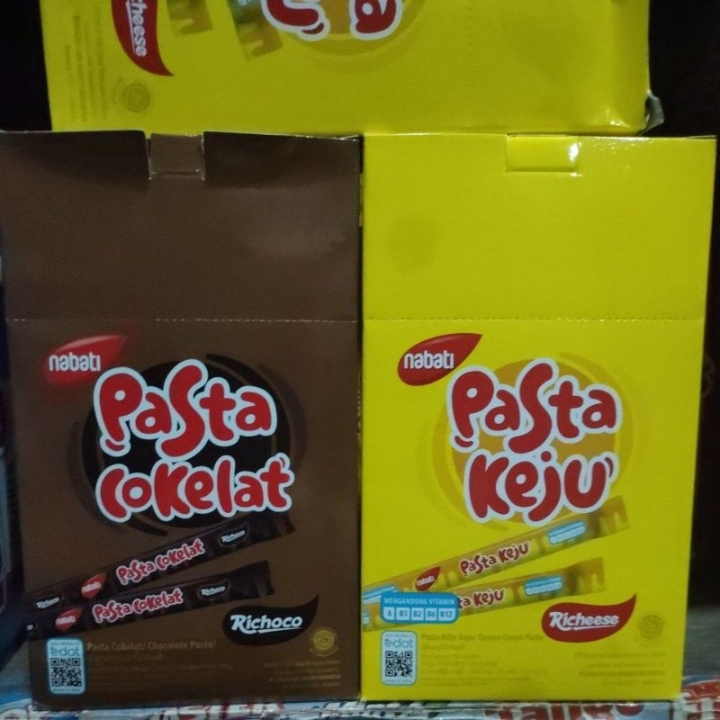 

nabati pasta cokelat dan keju isi 30 pcs