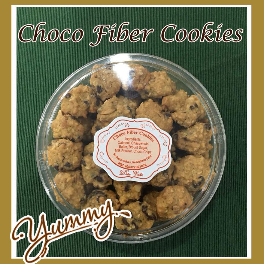 

Kue Kering Coklat Mede Choco Fiber Oatmeal Cookies Sehat Dita Cake