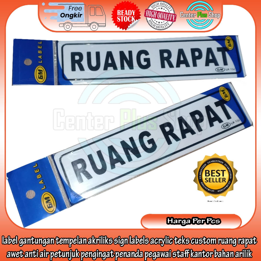 

LABEL RUANG RAPAT AKRILIK SIGN ACRYLIC LK 132 MEETING ROOM GANTUNGAN TEMPEL AKRILIC PAPAN NAMA RUANGAN KANTOR RUANG SEKOLAH RUMAH SAKIT DITEMPEL PINTU TEMBOK KACA USAHA STIKER SETIKER SETICKER PETUNJUK STAFF KARYAWAN STICKER ANTI AIR