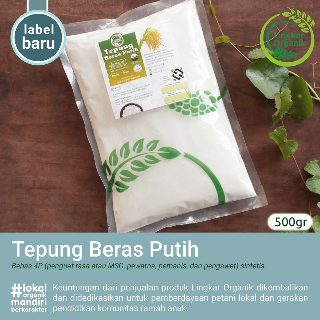 

HG TEPUNG BERAS PUTIH Lingkar Organik gr