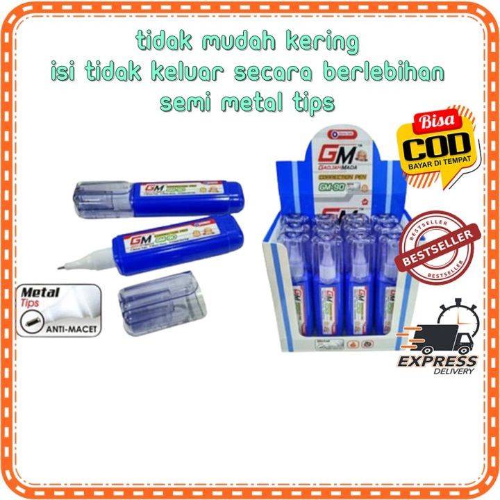 

(AGA) Correction pen / tipe ex/ tip ex gajah mada tip x