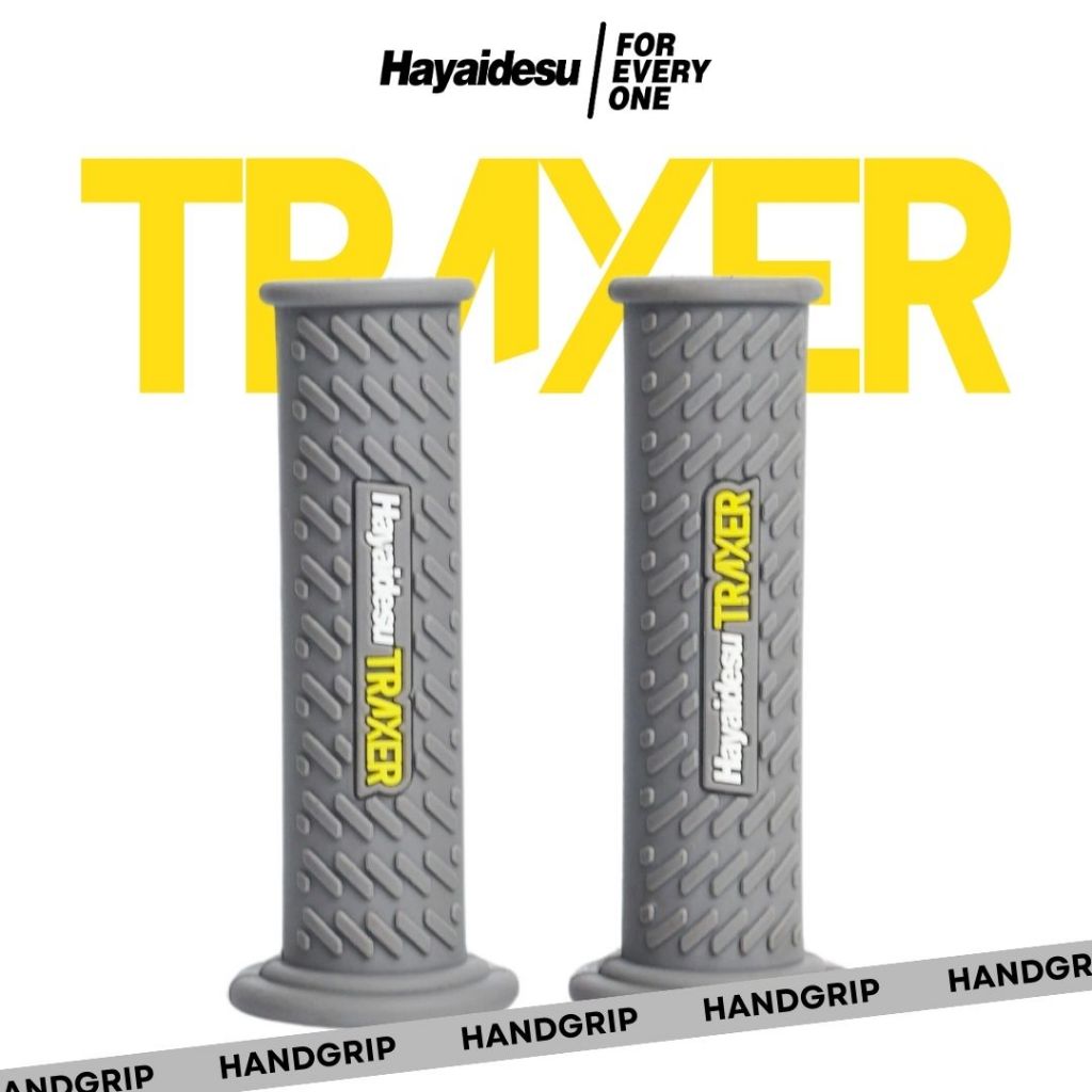 Handgrip Traxer - Hand Grip Stang Motor Trail & Supermoto Universal Hayaidesu (Ujung Tertutup)