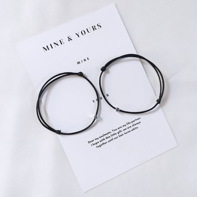 Gelang Couple Aesthetic | Gelang Couple Estetik | Gelang Hitam