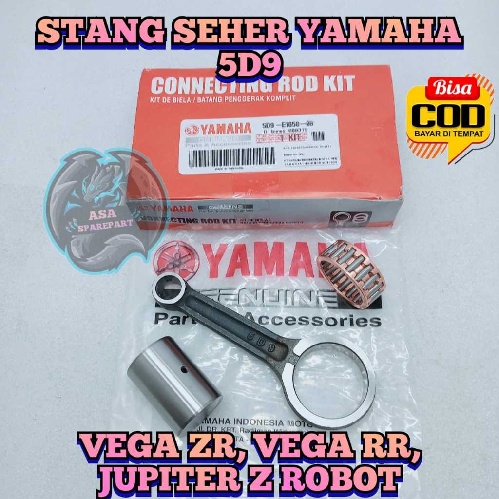 STANG SEHER SET 5D9 ASLI ORIGINAL MOTOR YAMAHA VEGA ZR , VEGA RR , JUPITER Z ROBOT SETANG PISTON SEK
