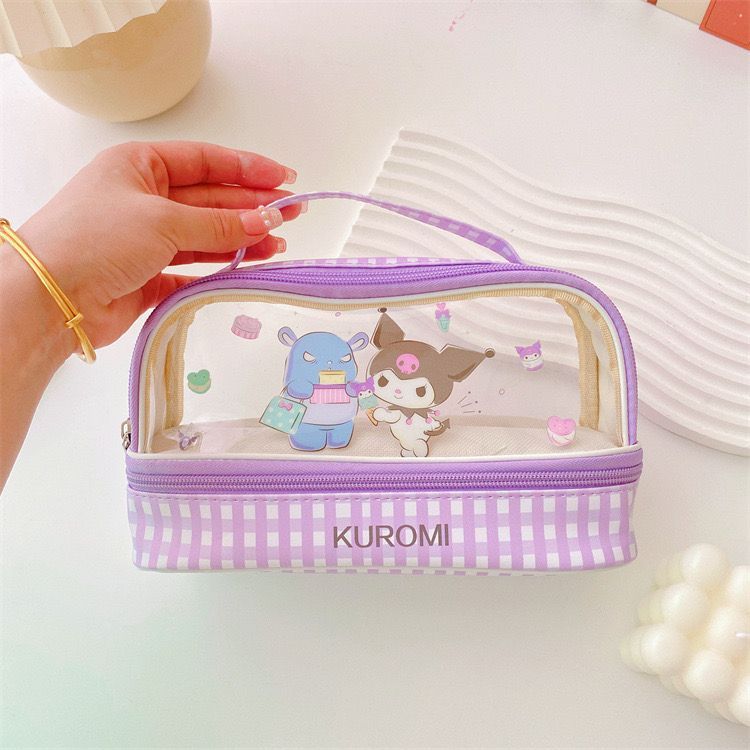 

SS2-Kotak Pensil dua tingkat double decker SANRIO cinnamoroll melody kuromi