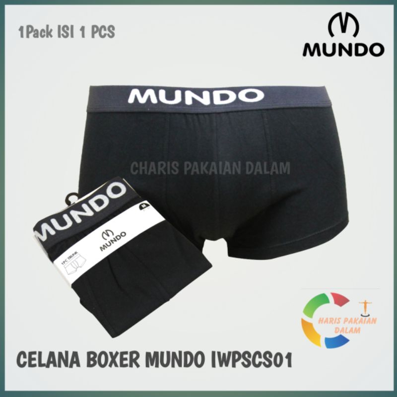 Celana Dalam Boxer Pria Mundo IWPSCS01 1Pack Isi 1 Pcs