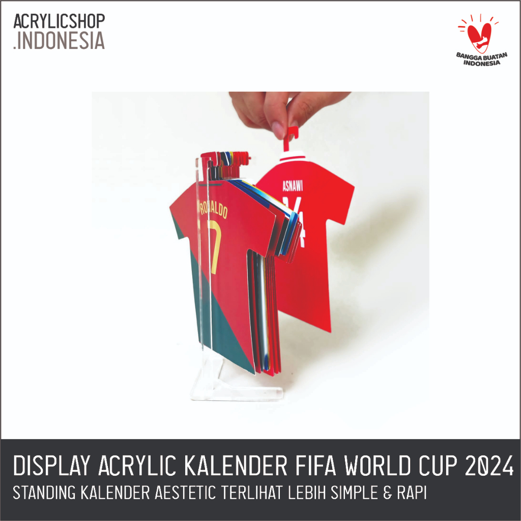 

KALENDER MEJA 2024 FIFA WORD CUP/JERSEY BOLA NEGARA/STANDING CALENDER
