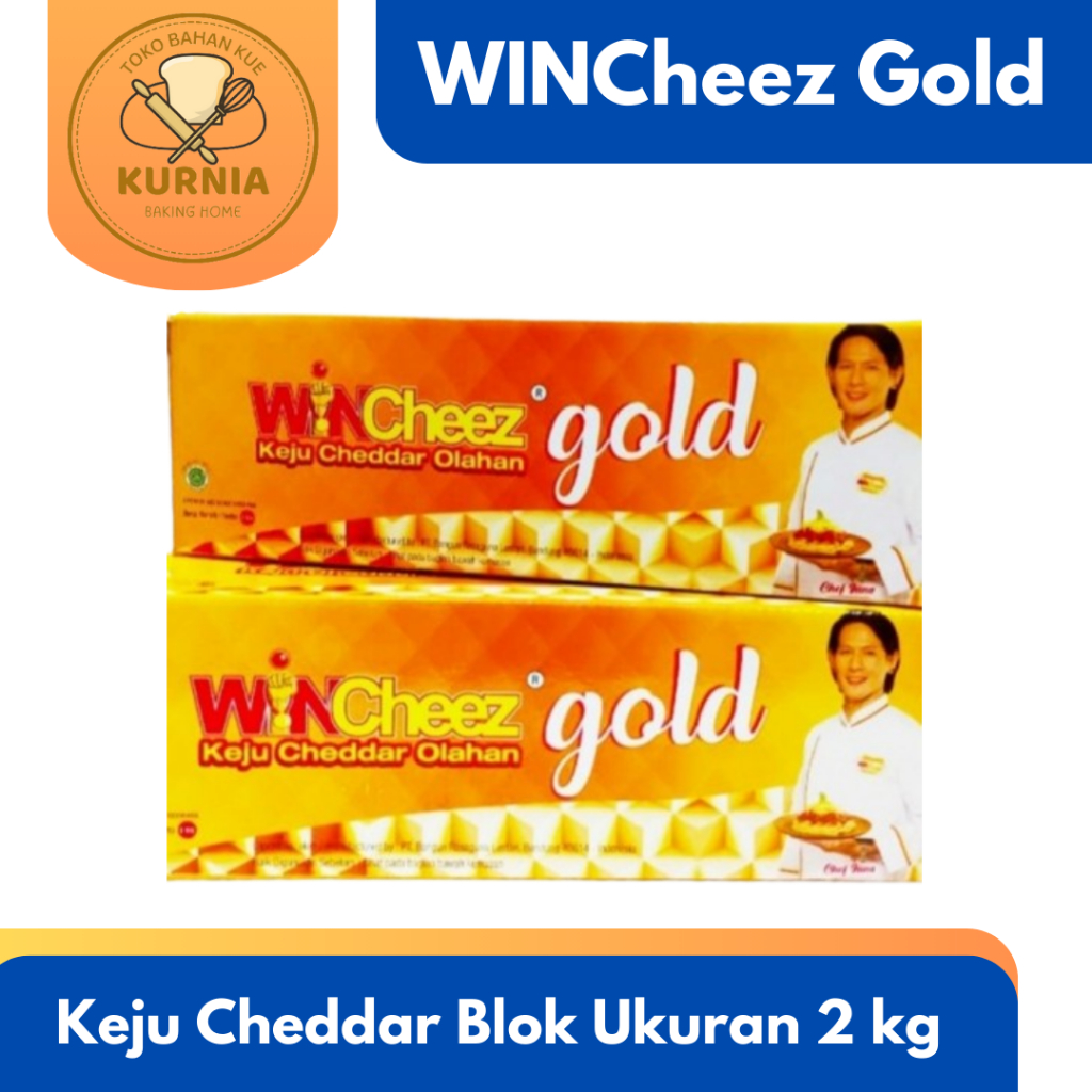 

WINCheez Gold KEJU CHEDDAR BLOK ukuran 2 kg