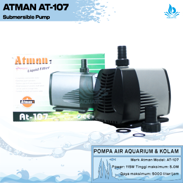 Atman AT 107 Power Head Pompa Air Celup Filter Aquarium Kolam Hidroponik  Atman AT-107 AT107