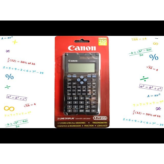 

CANON CALCULATOR F-715SG-BK HB (BLACK) - KALKULATOR