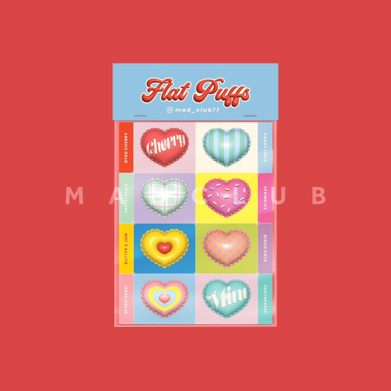 

MAD CLUB Mini Sticker Pack Flat Puffs