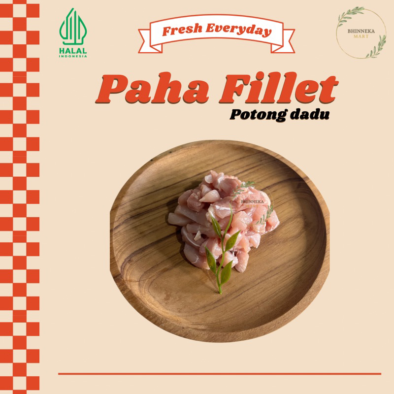 

Paha Ayam Fillet Potong Dadu