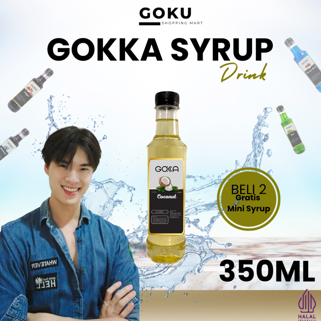 

Minuman Sirup 350ml Gokka Syrup Rasa Coconut / Kokonut