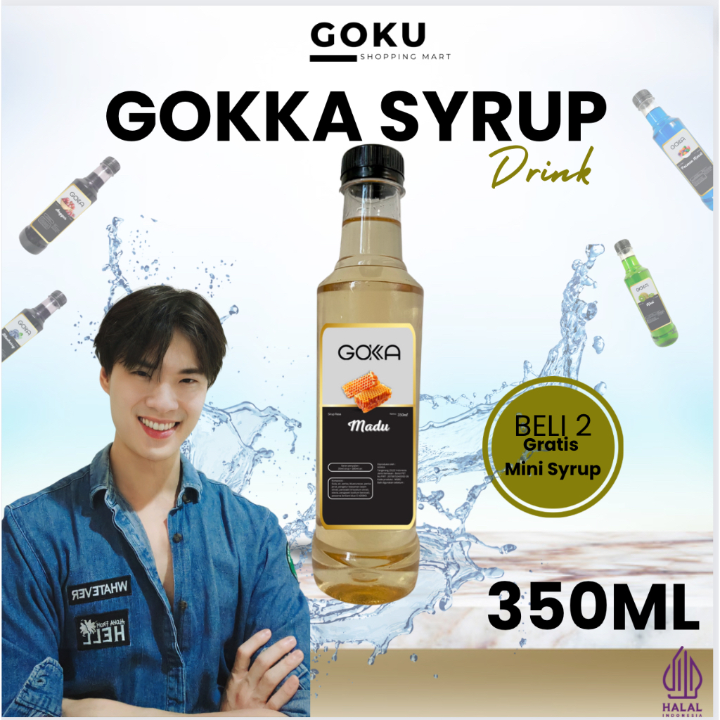 

Minuman Sirup 350ml Gokka Syrup Rasa Madu / Honey