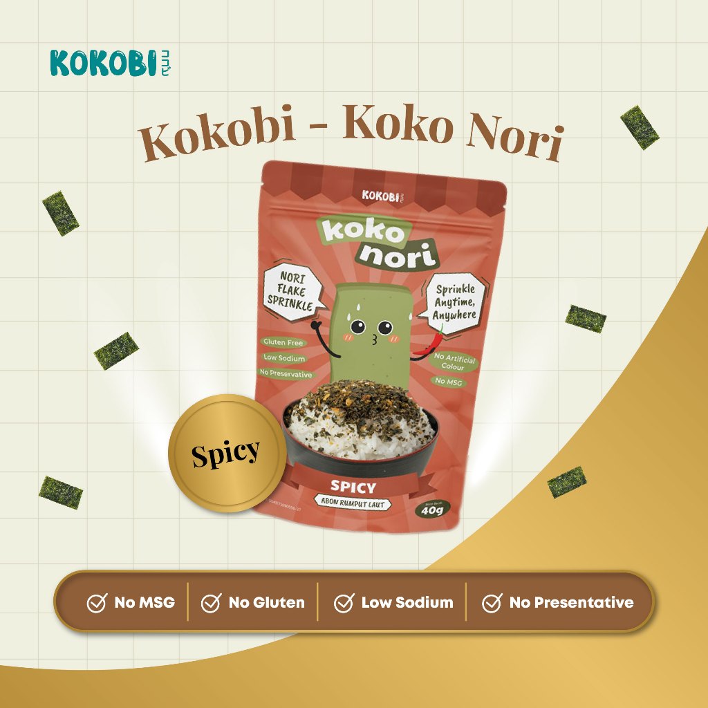 

Kokonori Abon Rumput Laut Spicy 40gr