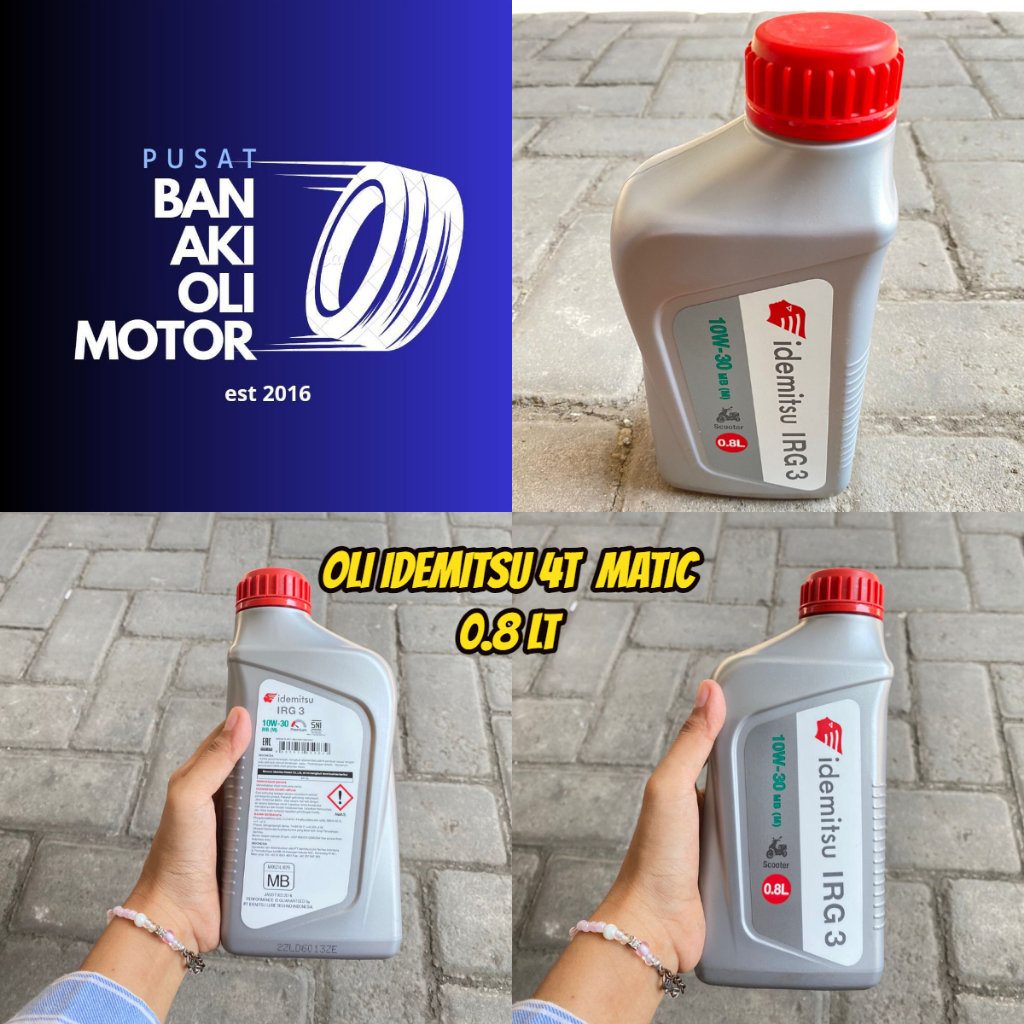 OLI IDEMITSU 4T MATIC 0.8LT // OLI MESIN IDEMITSU 10W-30 MB MATIC ORIGINAL 800ML