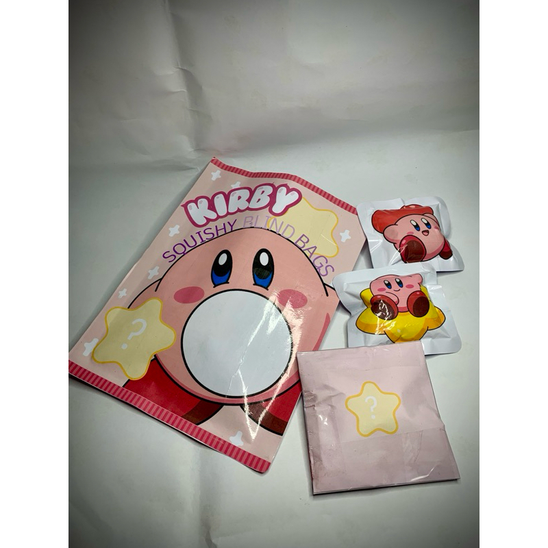 Blind bag squishy kirby pink handmade