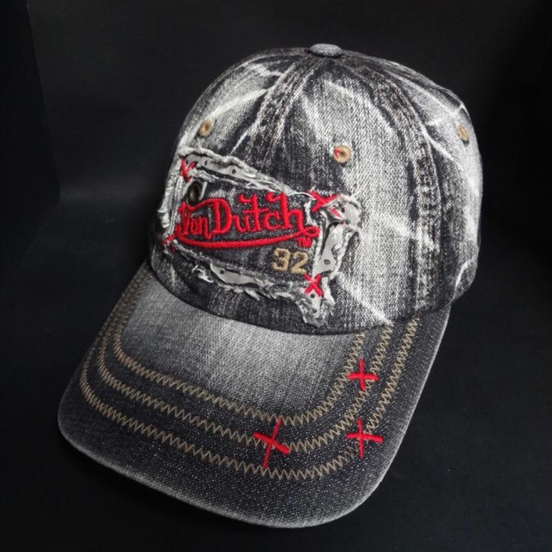 Topi Von Dutch denim original 2nd y2k grunge edgy