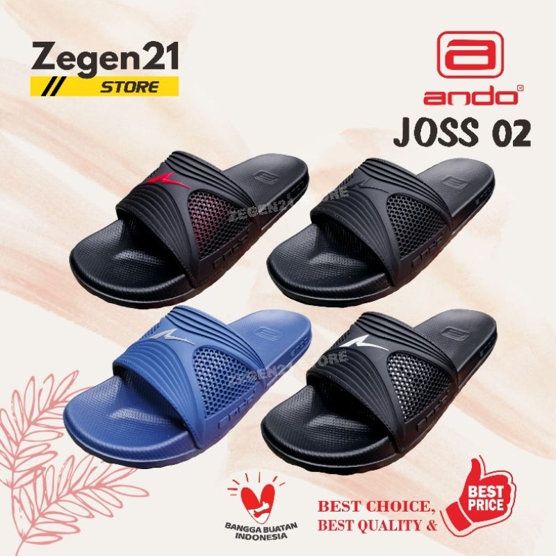 ANDO JOSS Sandal Slop Distro Sendal Slide Pria Casual Kekinian