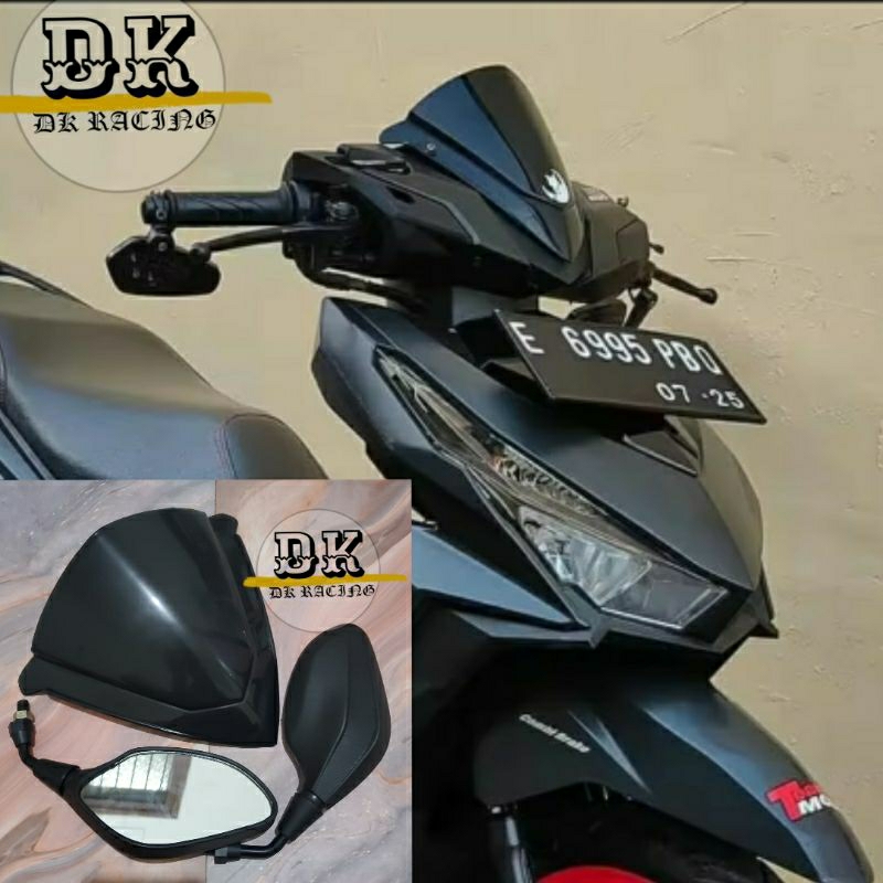 VISOR PLUS SPION CLICK VARIO 150 125 LED 2015 2016 2017 MODEL TERBARU