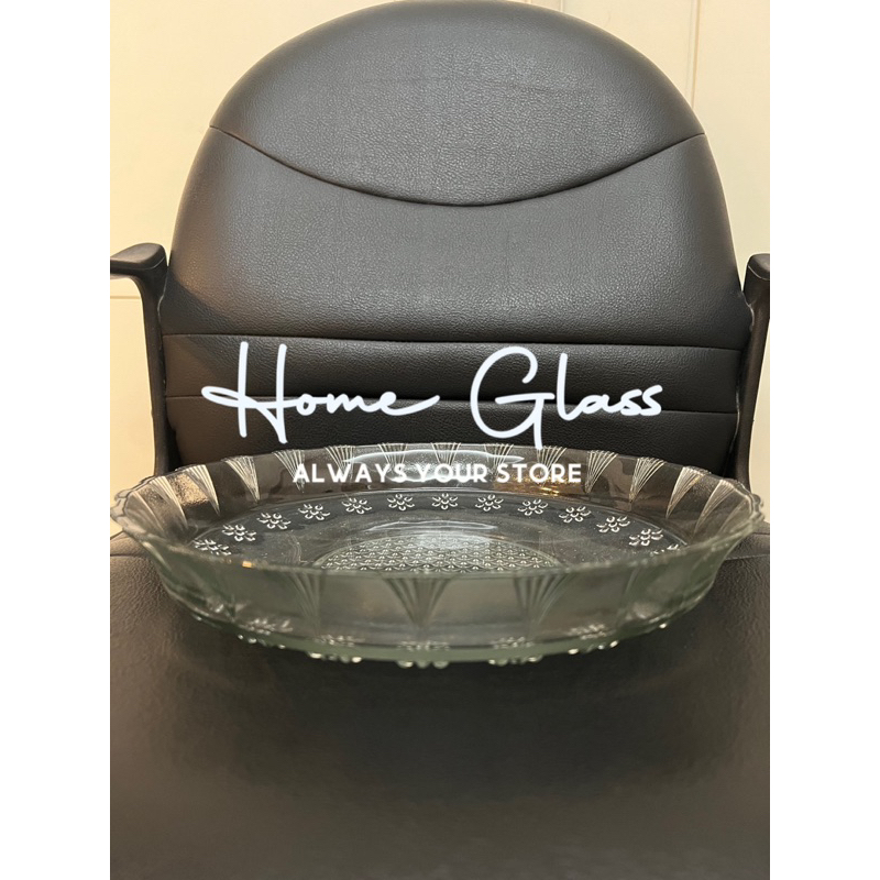 Piring Kaca Buah [1pcs]/Piring Saji diameter 30cm/Piring saji kaca/Piring Sayur/Piring Kaca SK-3000