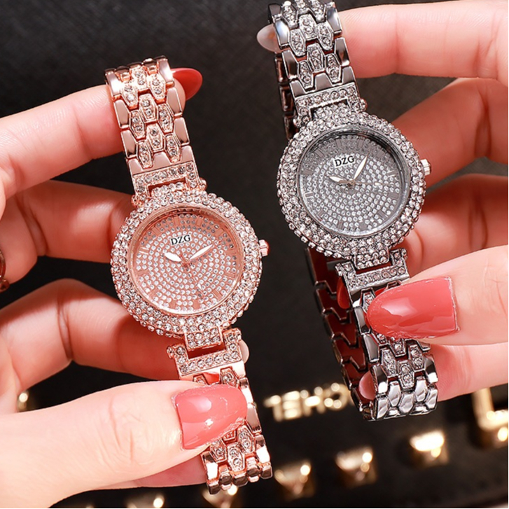 Hoki33 - Jam Tangan Wanita Full Stainless Steel DZG JW - 45 [Bisa COD] - jam tangan wanita full diam