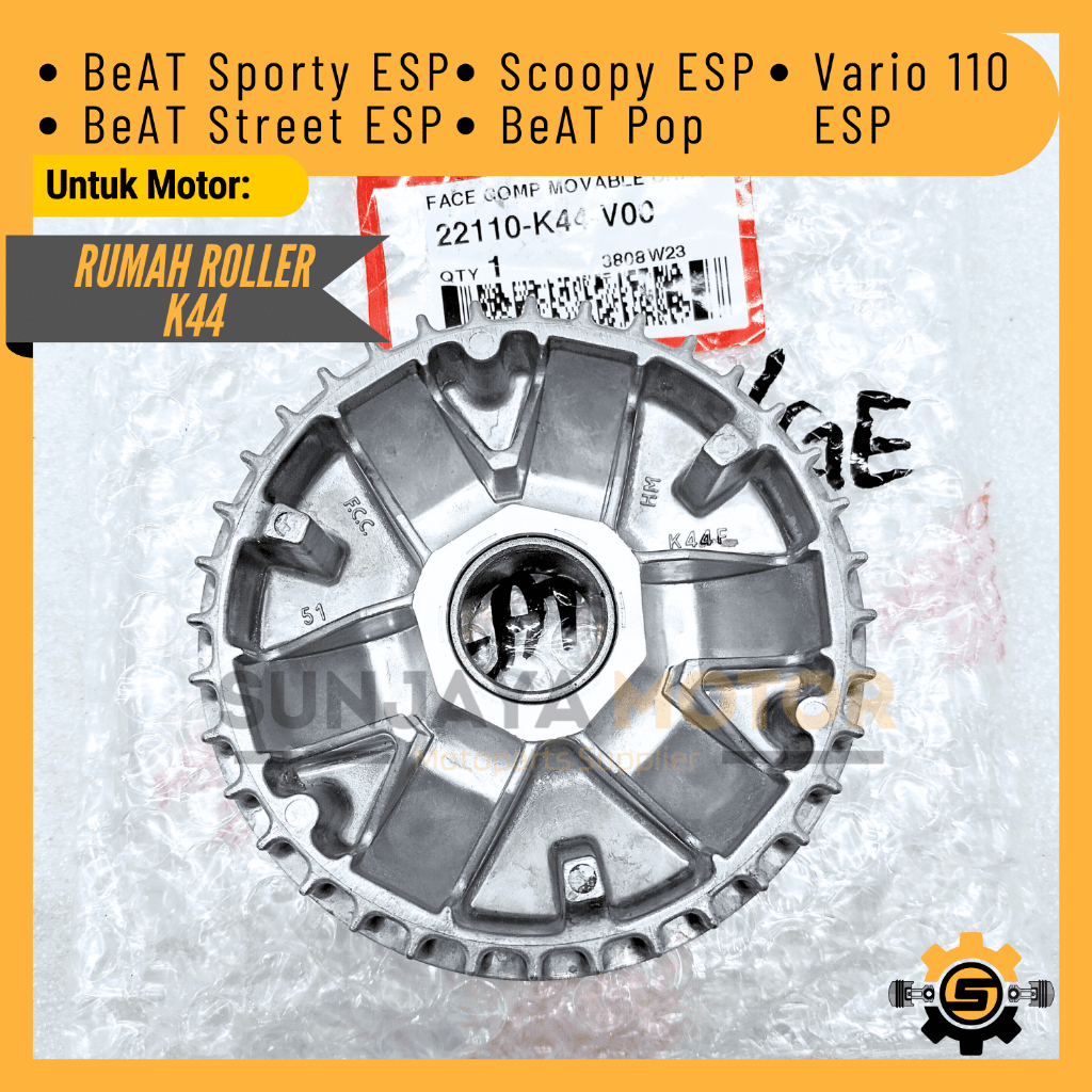 Variator CVT K44 Rumah Roller Original Honda Beat Sporty Scoopy ESP Beat Street Vario 110 LED Beat P