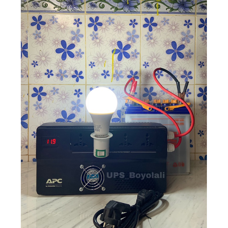 UPS Modif APC BV1000I-MS 12v 600watt Modifikasi aki extrenal