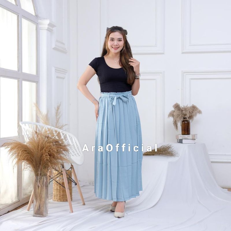 Rok Payung Wolfis Rok Wanita Muslimah Rok Plisket Payung Rok Kerja Rok Kuliah