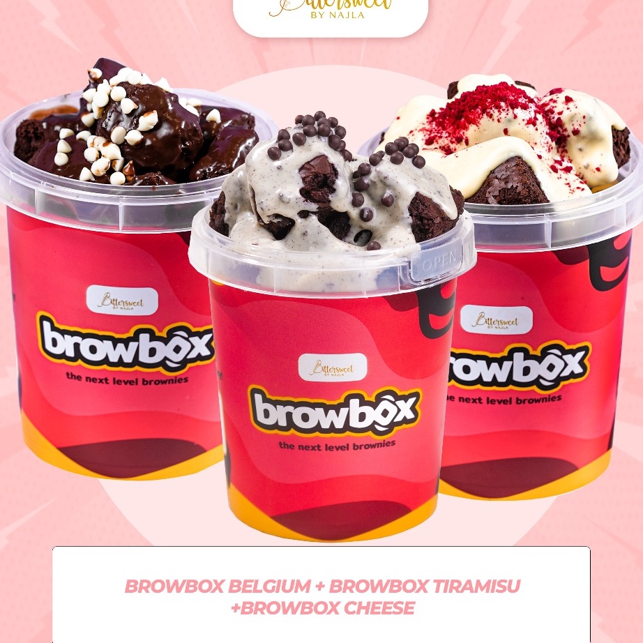 

✤Terbaru✩ Bittersweet by Najla - 3 Browbox (Belgium, Cheese & Tiramisu) R45 ✱