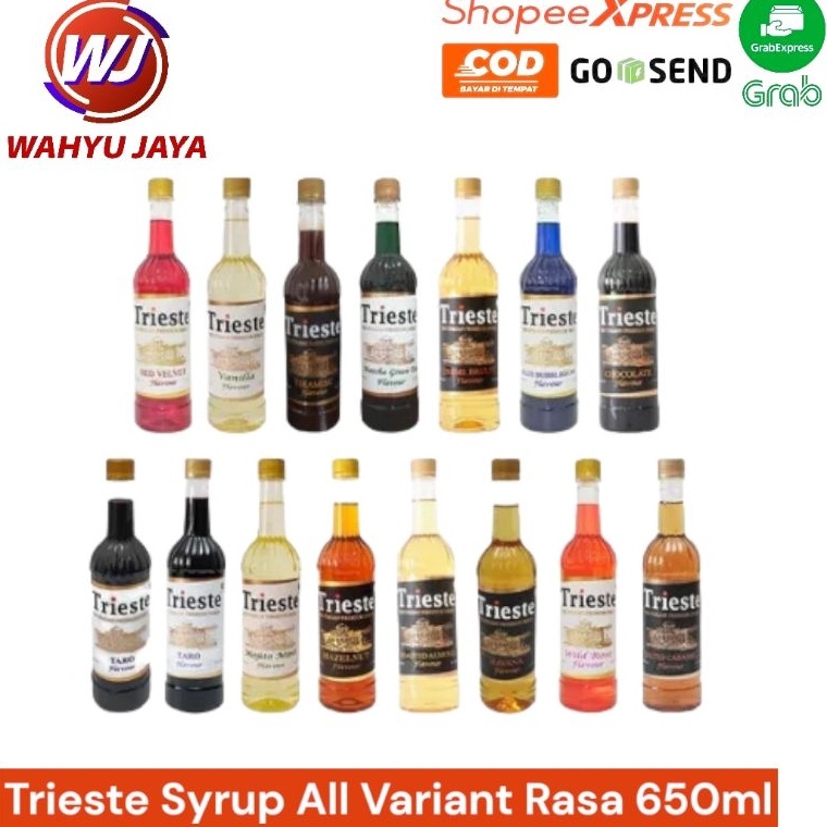 

↔Serba Murah☆ Trieste Syrup 650ml All Variant Rasa R97