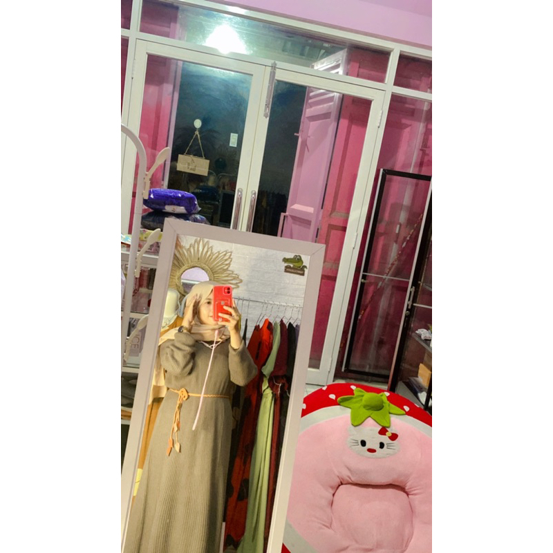 Long dress rajut