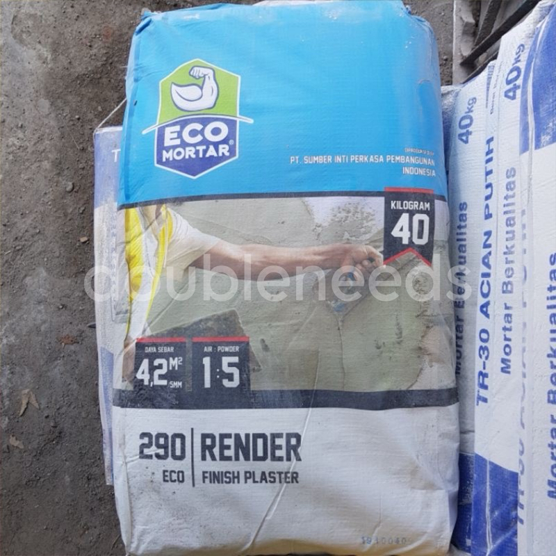 ECO 290 RENDER SEMEN INSTAN PLASTER + ACIAN 1SAK 40KG