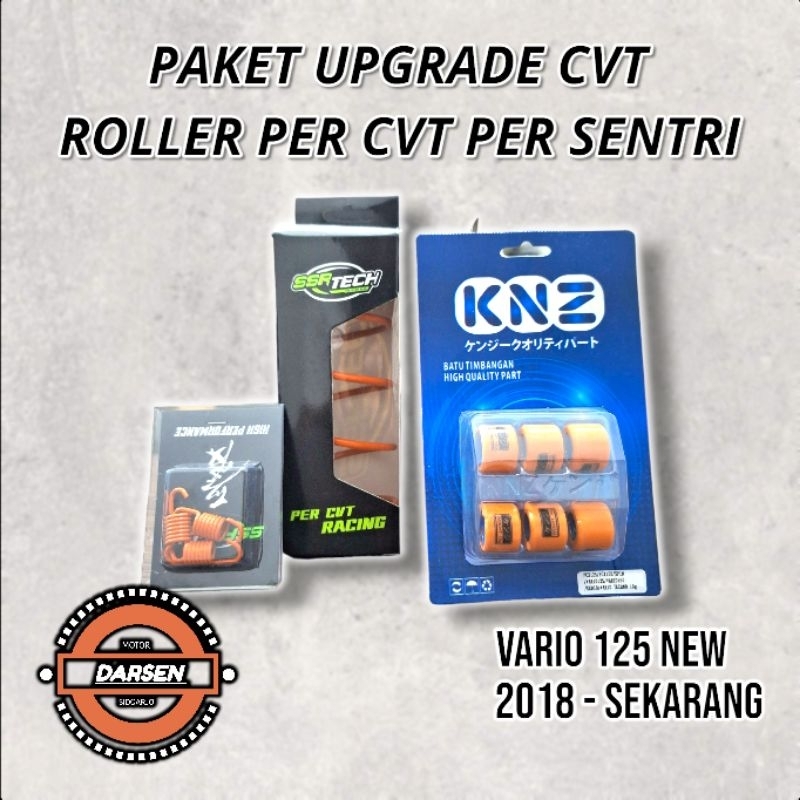 KNZ - PAKET UPGRADE CVT HARIAN VARIO 125 ESP VARIO 150 PCX ADV BEAT DELUXE SCOOPY 2021 PER CVT ROLLE
