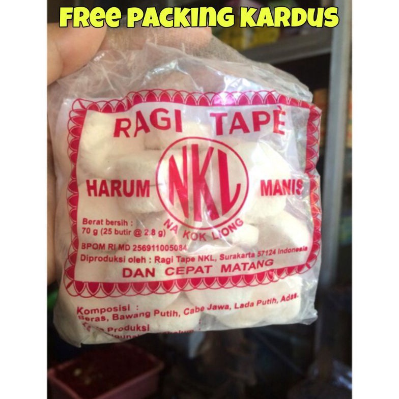 

COD RAGI TAPE NKL ORIGINAL 100% / RAGI NKL TAPE Harga Murah )V ♪