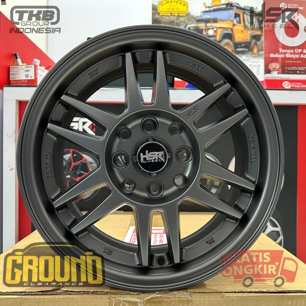 VELG RACING R14 AVANZA, XENIA, CALYA, BRIO HSR BLY01 R14 LEBAR 6 INCI GRATIS KIRIM FLORES