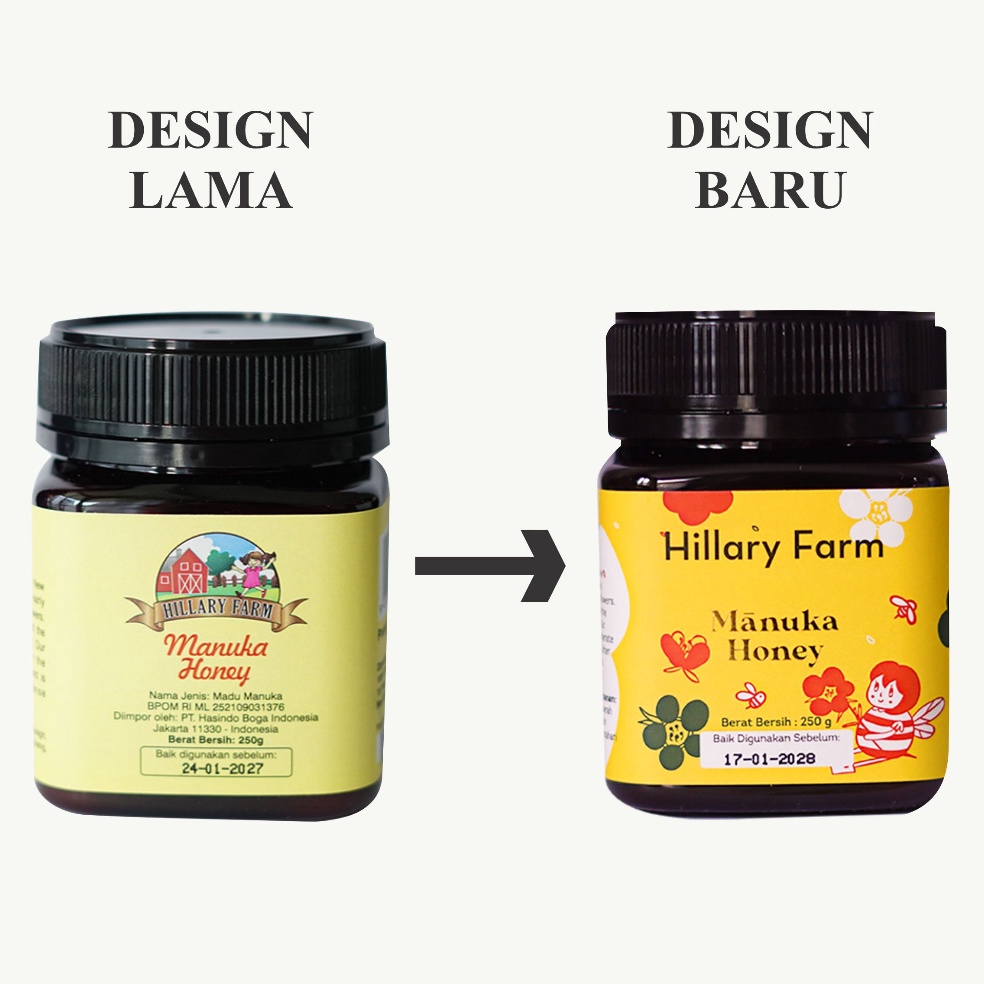

[PRODUK VNYVI47] Hillary Farm Manuka Honey 250gr ✱Terkini