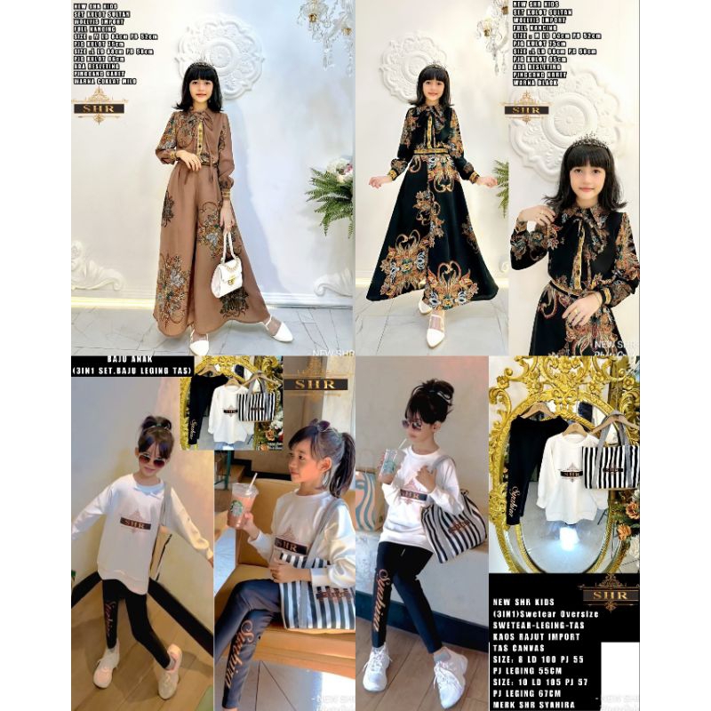 New SHR Setelan  kids  Sultan Ory 100%