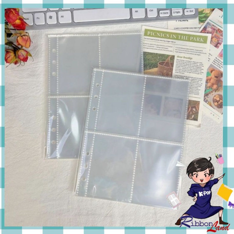 𝕲 ( 10 lembar ) A5 Binder Sleeve ONE SIDE Clear Tebal PC Photocard サ