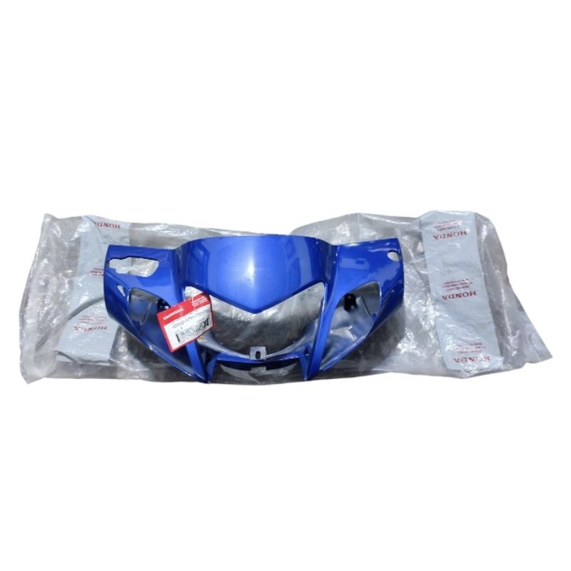 COVER BATOK TOTOK LAMPU DEPAN HONDA KARISMA 125 D X biru tua ORIGINAL