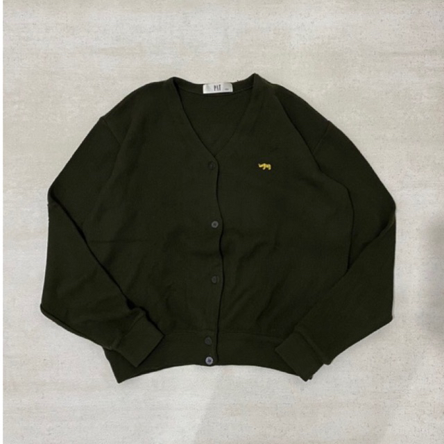 cardigan vintage pat olive