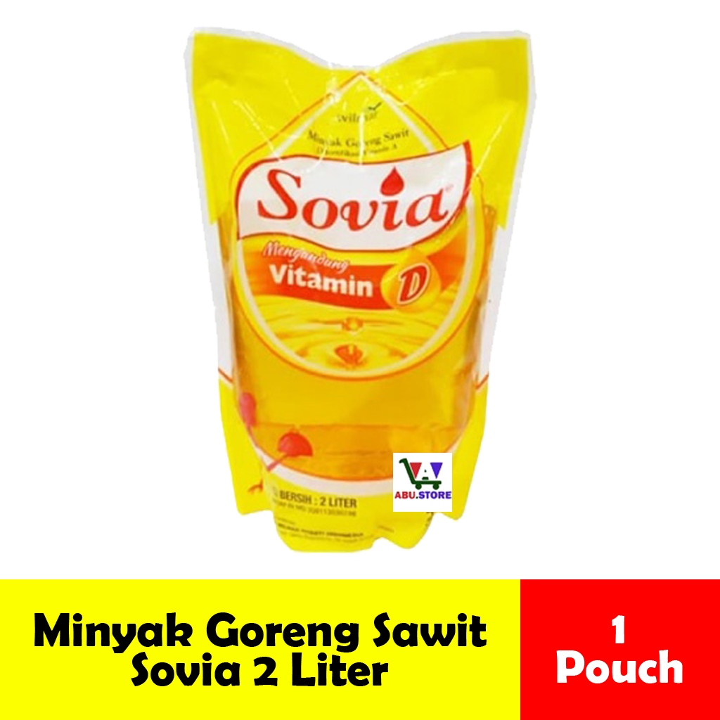 

Minyak Goreng Sawit Sovia Kemasan Pouch 2 Liter