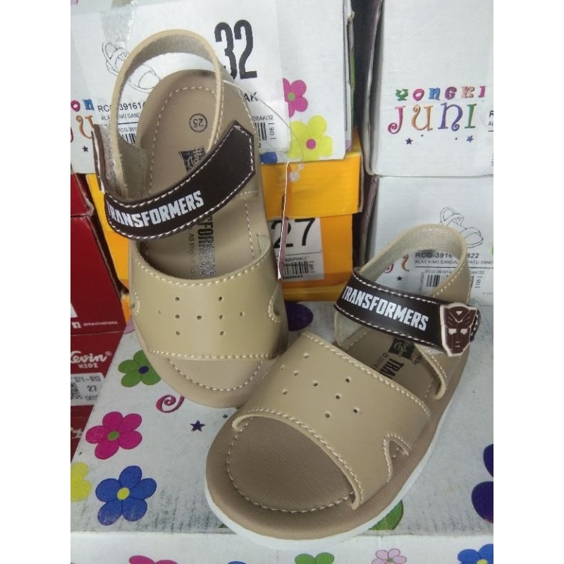 sandal sepatu transformers anak
