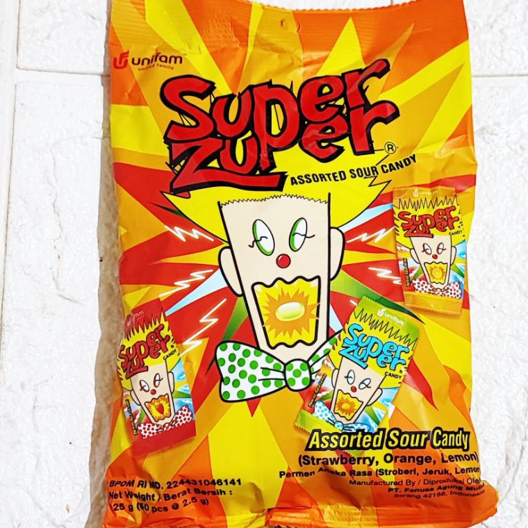 

Kode K921 Permen Super Zuper (isi 50 pcs @3gr)