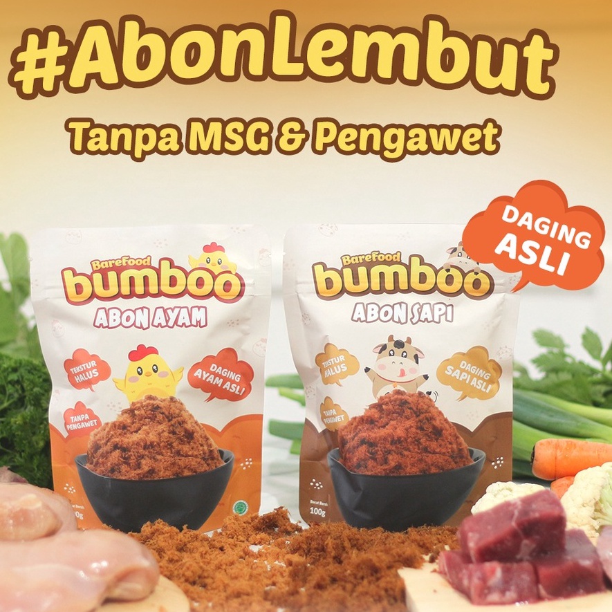 

[PRODUK 7JRVW44] BUMBOO Abon Asli - Tekstur Lembut MPASI Si Kecil - Sumber Protein - Tanpa MSG - Tanpa Pengawet 7934