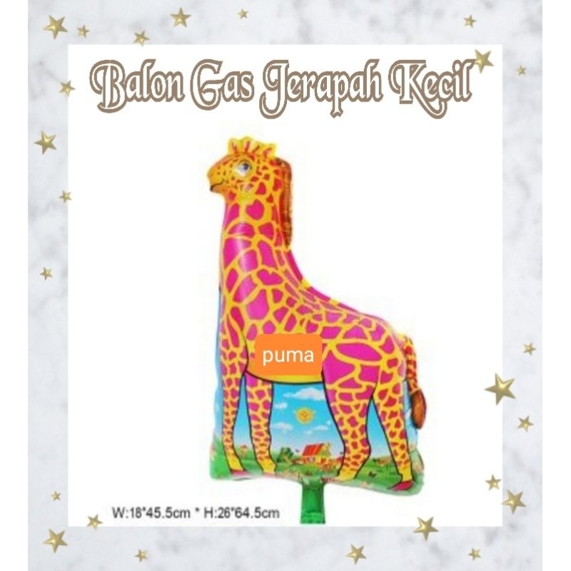 Balon karakter Jerapah kecil