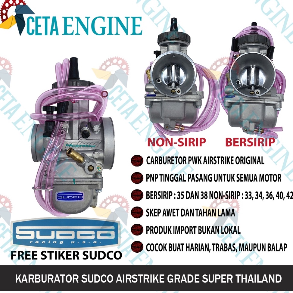 SPECIAL PRICE [ BISA COD ] KARBURATOR AIRSTRIKE SILVER PWK 33 34 35 36 38 40 42 ORIGINAL THAILAND KA