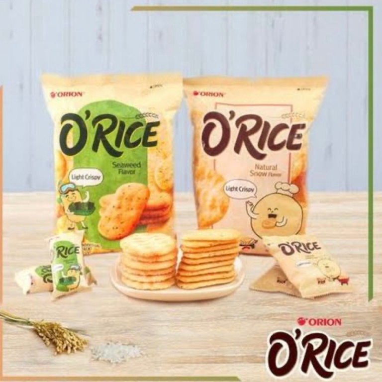 

TKK9D DELFIORION Delfi Orion O’rice crackers snack Beras sweet seaweed 10042