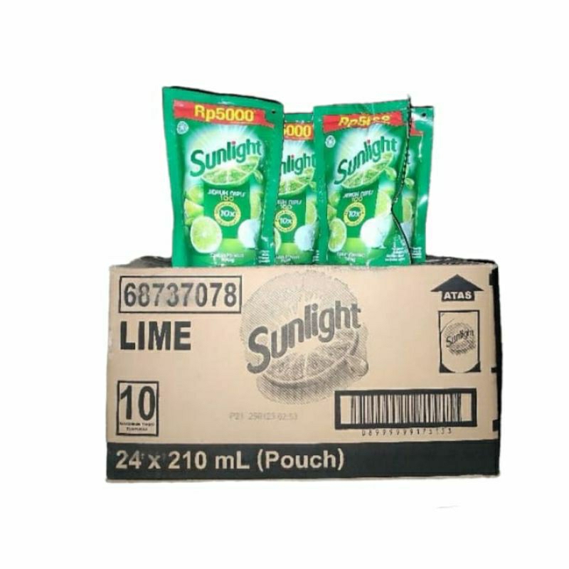 Sunlight jeruk nipis 1Dus isi 24x210ml