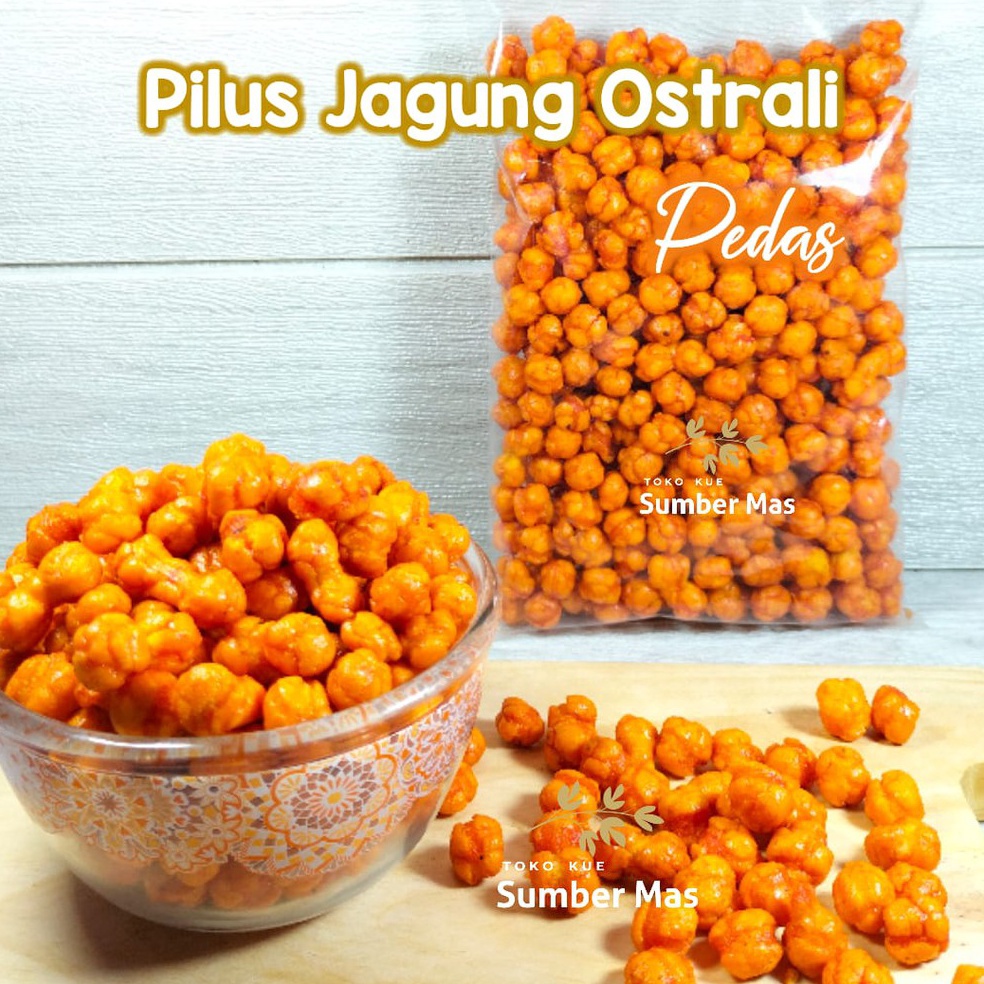 

KODE JZH332 PILUS JAGUNG 250GR / PILUS AUSTRALI pedes / PILUS AUSTRALIA pedas / PILUS JAGUNG PEDES DAUN JERUK / PILUS JAGUNG KILOAN